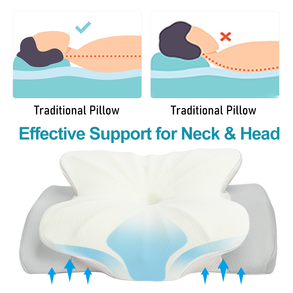 Ergonomic Butterfly Pillow For Sleeping Pulatree