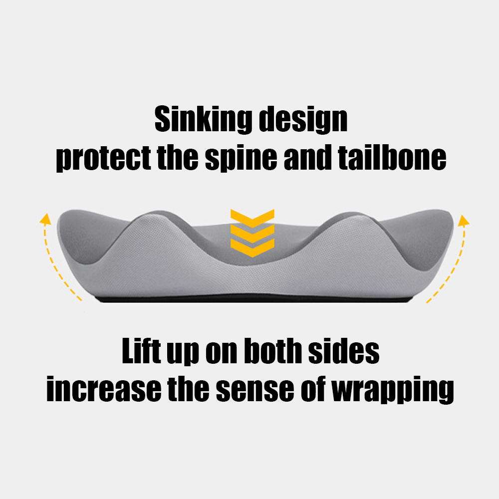 Ergonomic M-Shaped Seat Cushion Pulatree