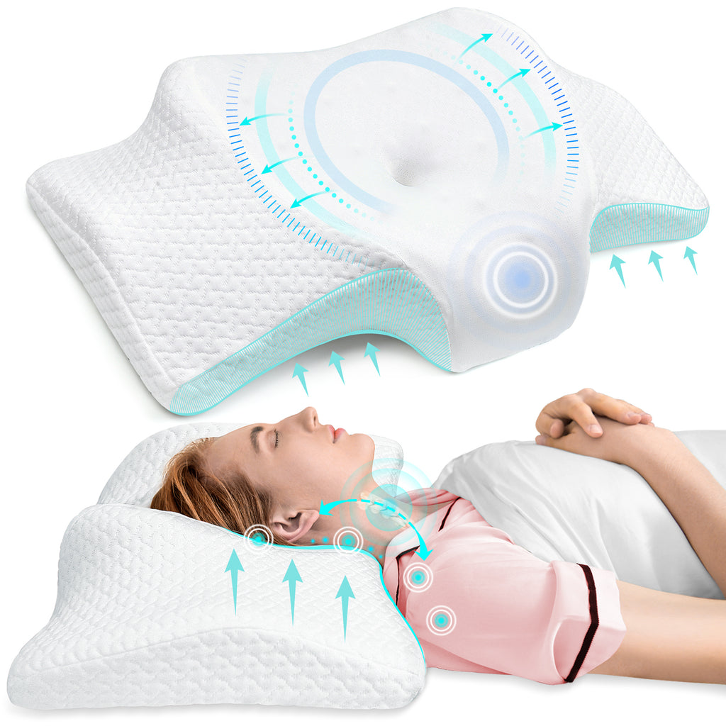 Neck Relief Ergonomic Pillow For Neck Pain Pulatree